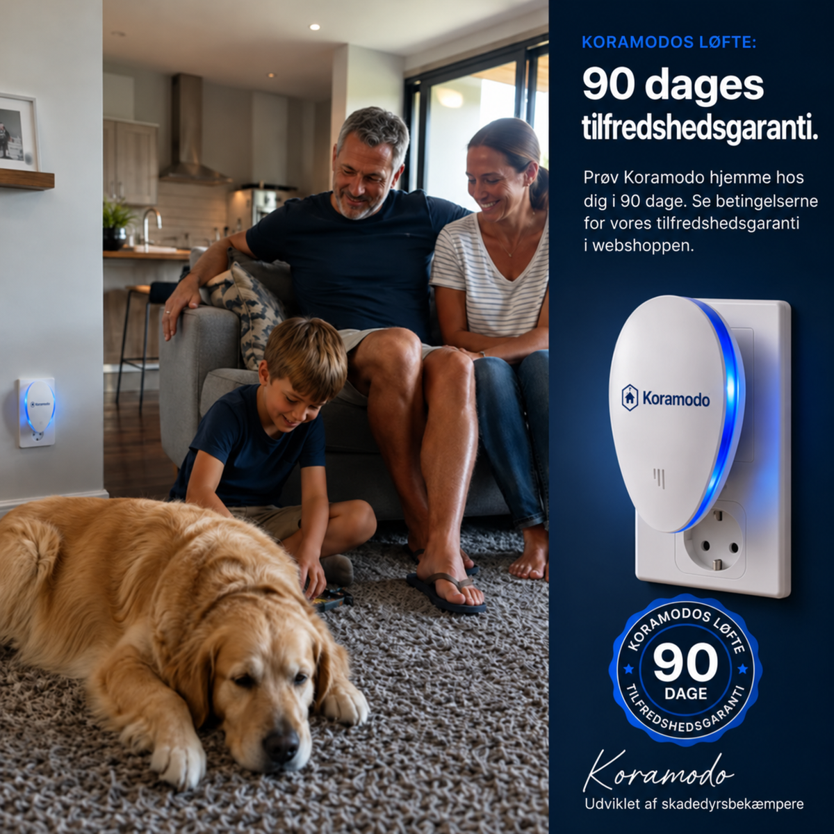 Koramodo 90 dages garanti